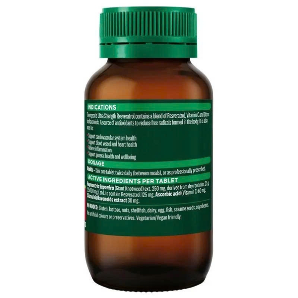 Viên uống chống oxy hóa Thompson's Ultra Strength Resveratrol