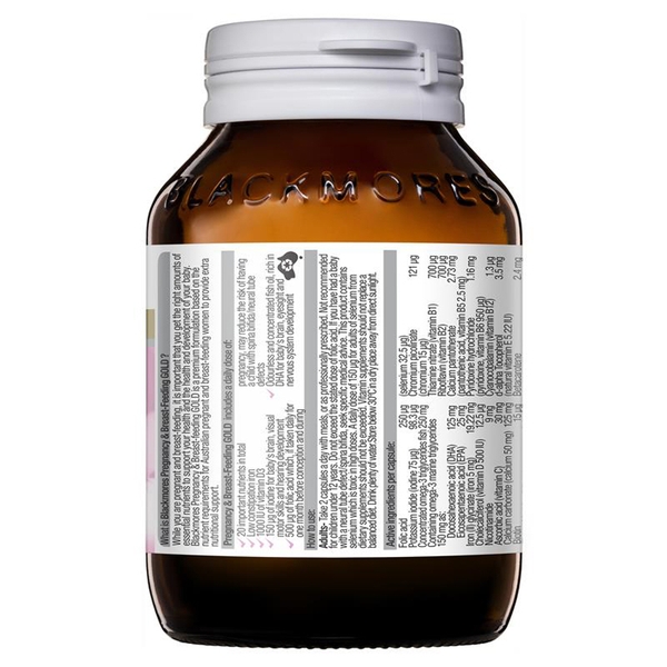 Blackmores Bầu Pregnancy & Breast Feeding Gold của Úc