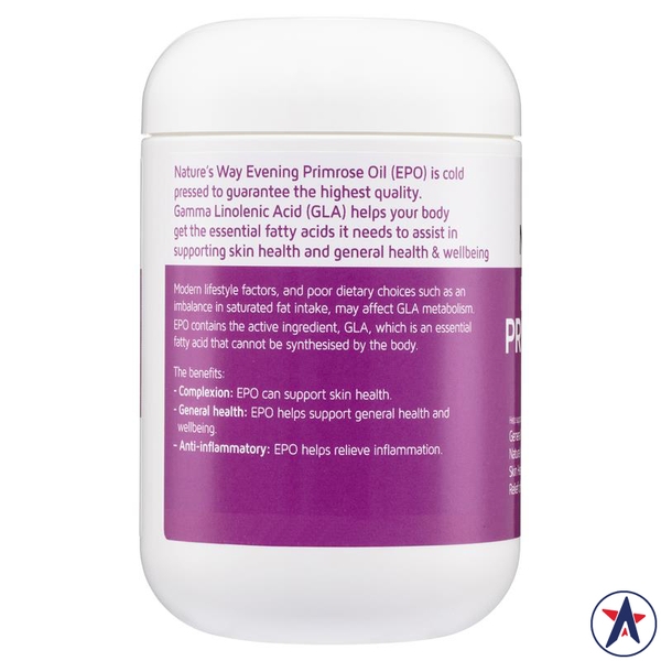 Tinh dầu Hoa anh thảo Nature's Way Evening Primrose Oil 1000mg 200 viên