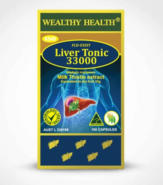 Viên uống bổ gan Wealthy Health FLD-Exist Liver Tonic 33000mg 100 viên
