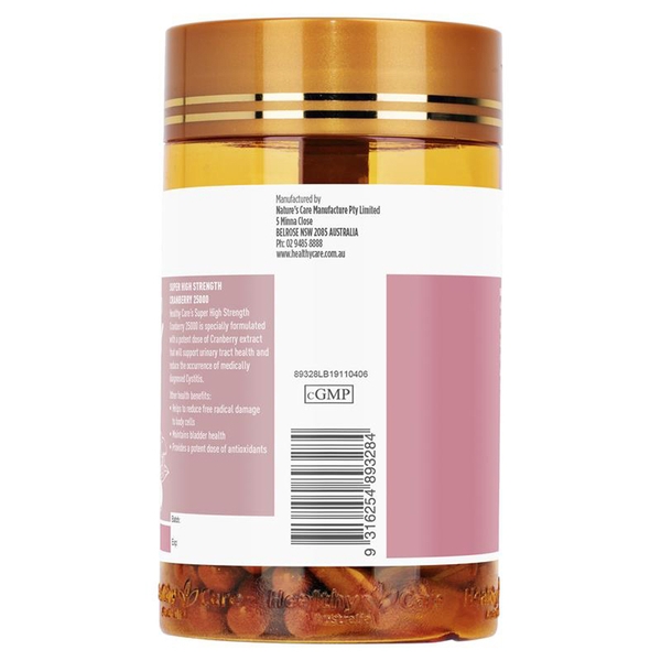 Cranberry Healthy Care Super High Strength 25000mg 90 viên