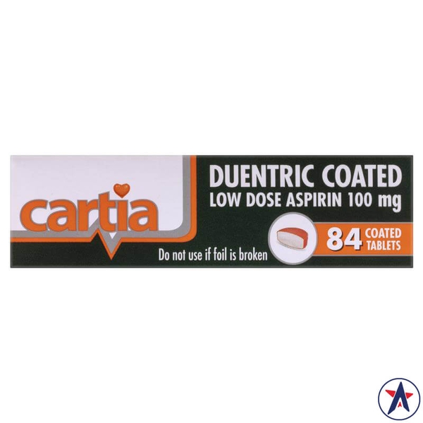 Viên uống chống đột quỵ Cartia (Aspirin liều thấp 100mg)