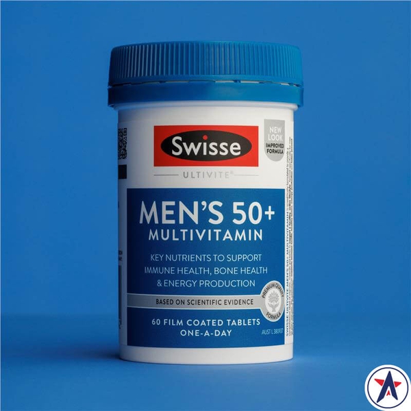 Vitamin tổng hợp cho nam giới lớn tuổi Swisse Men's 50+ Multivitamin