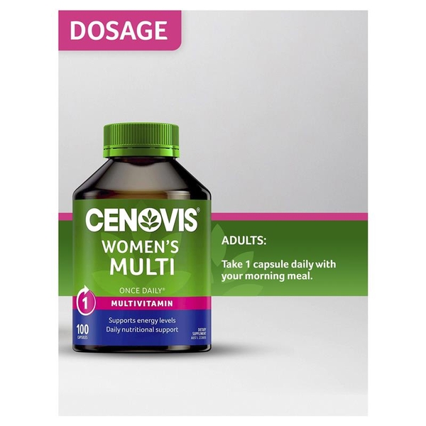 Vitamin tổng hợp cho nữ Cenovis Women's Multi Once Daily 100 viên
