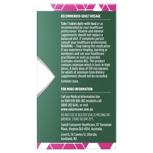 Nature's Own Bodyfuel Womens Multivitamin cho phụ nữ 60 viên