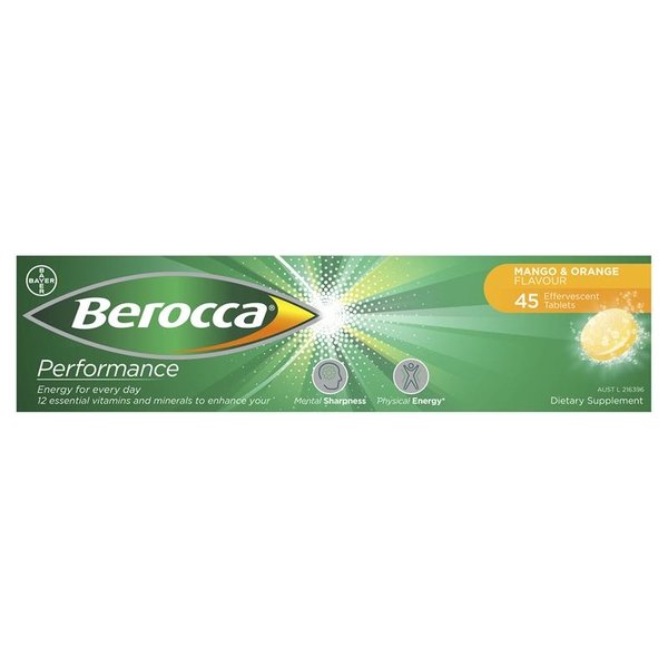 Vitamin tổng hợp Berocca Mango & Orange Effervescent