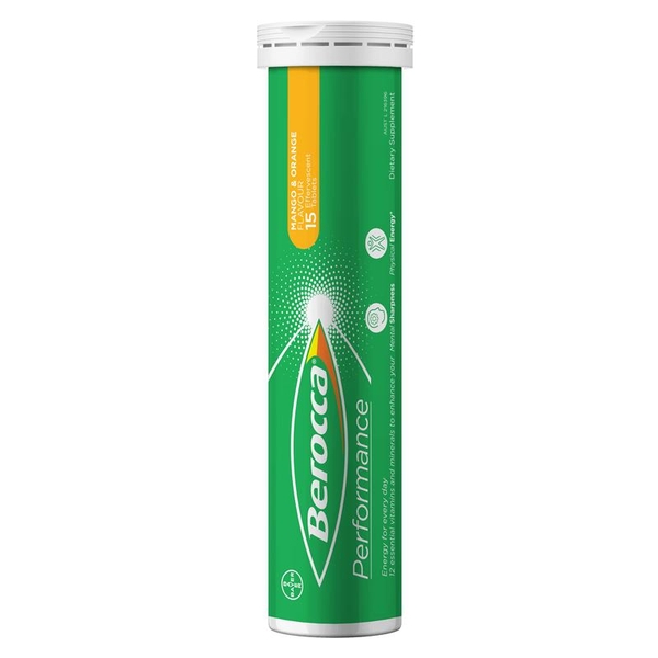 Vitamin tổng hợp Berocca Mango & Orange Effervescent