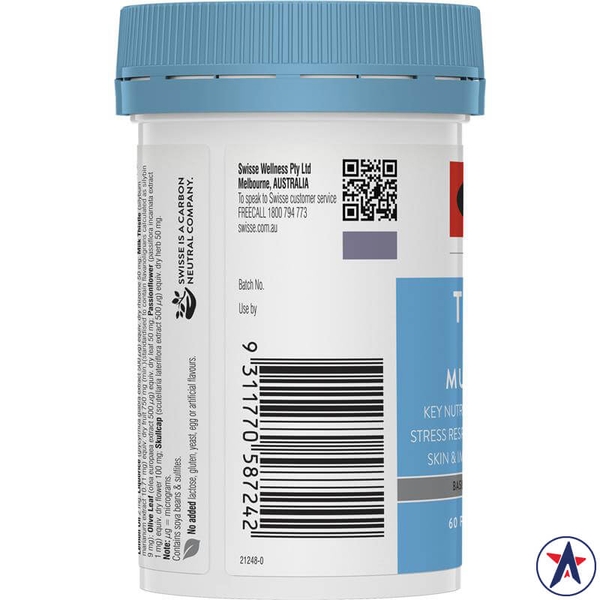 Vitamin tổng hợp Swisse Teenage Men's Multivitamin 60 viên