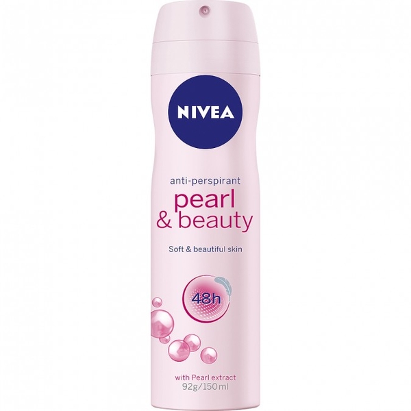 Xịt khử mùi Nivea nữ Pearl & Beauty 48H Anti Perspirant 150ml