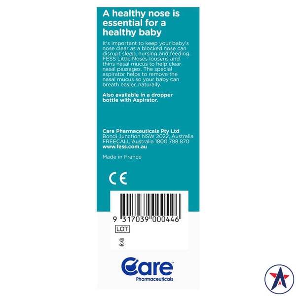 Xịt mũi cho bé Fess Little Noses Saline Nose Spray + Aspirator 15ml