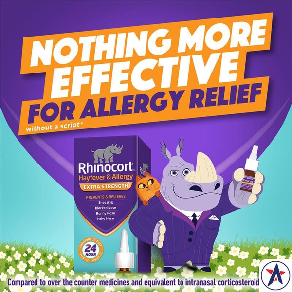 Xịt viêm mũi dị ứng Rhinocort Hayfever & Allergy Extra Strength