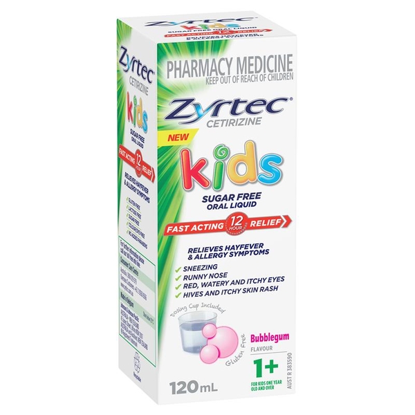Thuốc dị ứng cho bé trên 1 tuổi Zyrtec Cetirizine Kids