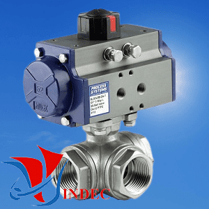 3-way-stainless-steel-ball-valve-double-acting-pneumatic-actuator