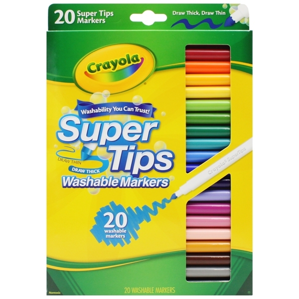Bút lông 20 màu Crayola Supertips 588106