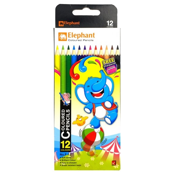 Bút chì màu Thái Elephant F12 - 12 màu