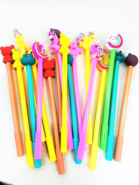 Bút nước nắp gắn thú 8868 nhiều màu (mực tím)