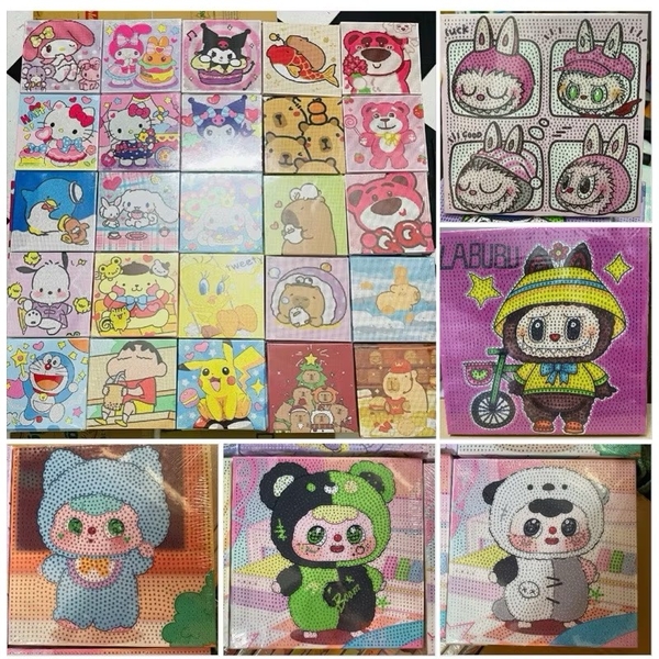 Tranh đính đá 20x20 Baby Three