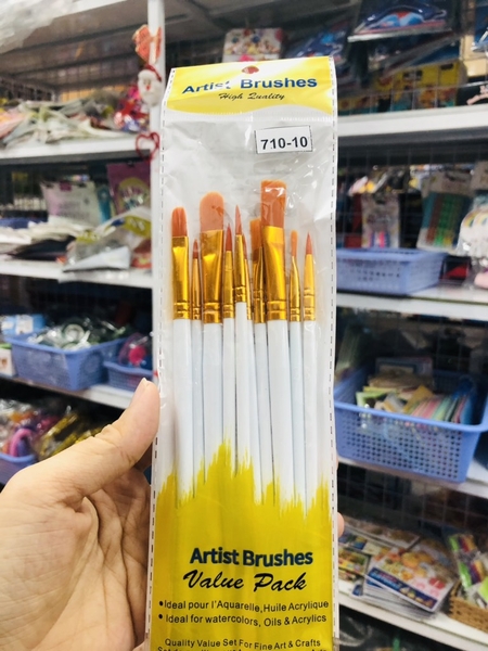 Vỉ cọ vẽ 10 cây Artist Brushes 710