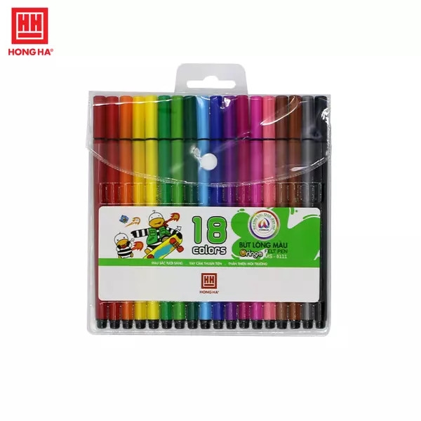 Bút lông màu Hồng Hà MS 8111 (18 màu)
