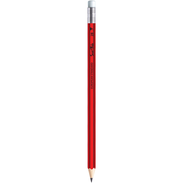 Bút chì 2B Smartkid BC011 sọc đỏ đen