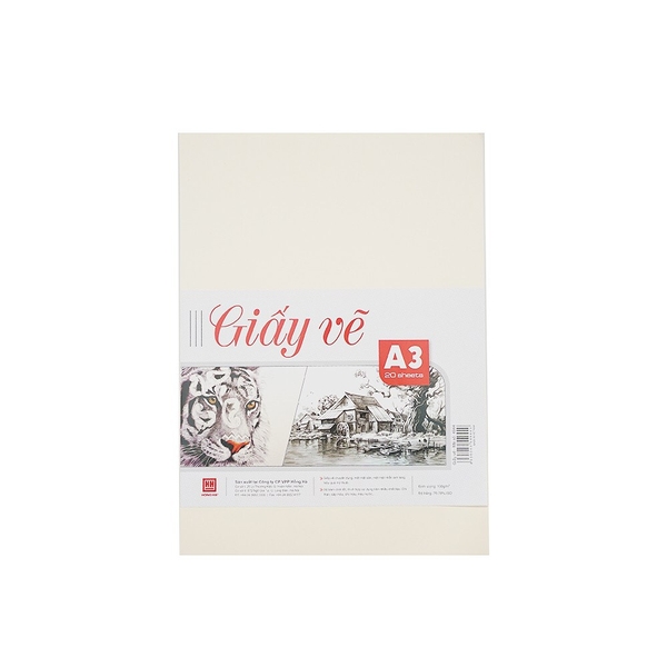 Giấy vẽ A3 Hồng Hà 4944 - 100gsm (20 tờ/xấp)