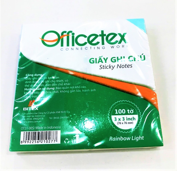 Giấy note 4 màu Officetex 76 x 76mm
