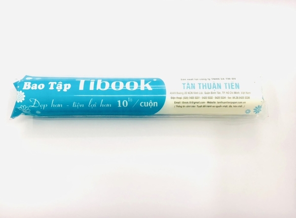 Bìa bao tập kiếng Tibook dày (10 tờ/cuộn)