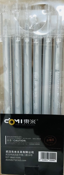 Bút nhũ dạ quang 535 đủ màu - bạc