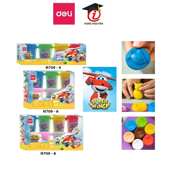 Bột nặn 6 màu Deli EH709-6