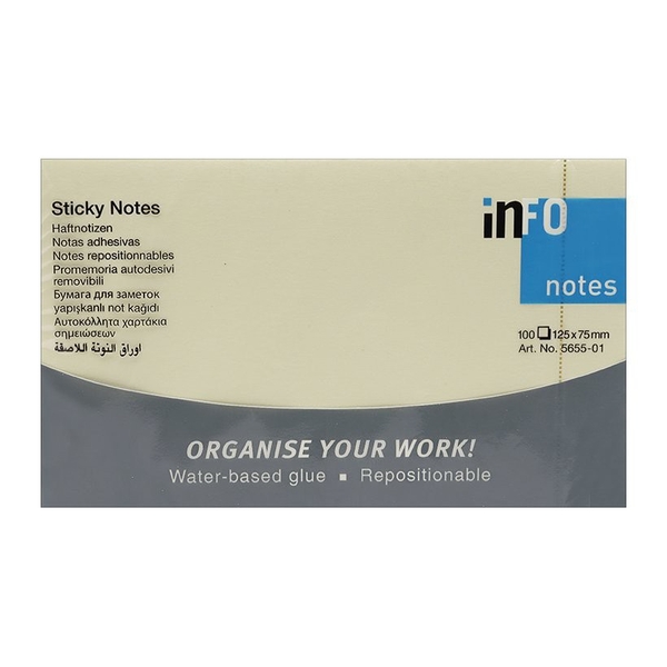 Giấy nhắn tự dính cỡ lớn 3x5inch -Info notes