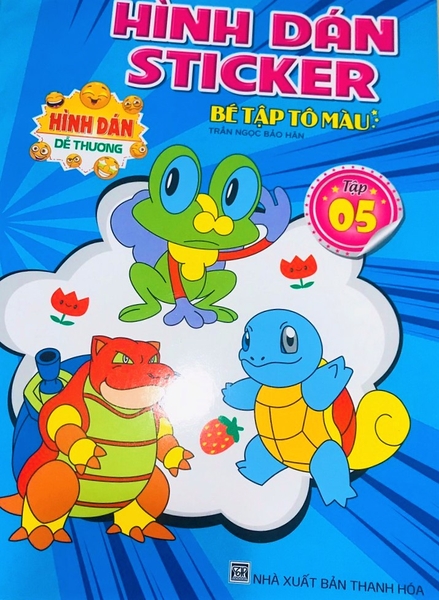 Tập tô màu kèm hình dán Sticker 05
