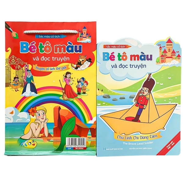 Bộ sách tô màu và đọc truyện song ngữ Việt Anh (8 quyển)
