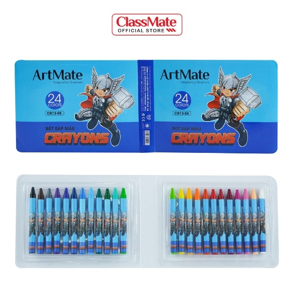 Bút sáp 24 màu Classmate CR13 SK