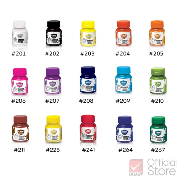 Màu nước Poster Thái Lan Masterart (20ml/lọ)