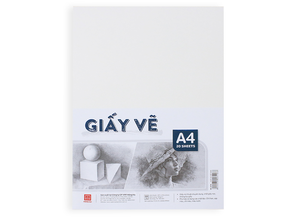 Giấy vẽ HH 8166 A4 20 tờ - 160gsm