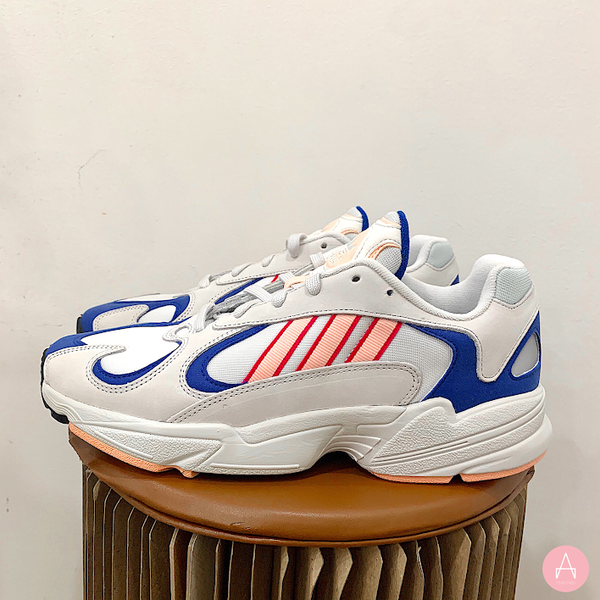 [BD7654] M ADIDAS YUNG-1 WHITE ORANGE ROYAL