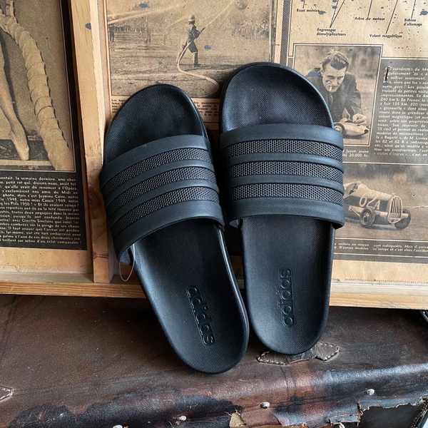 [BB1095] W ADIDAS ADILETTE CLOUDFOAM ALL BLACK