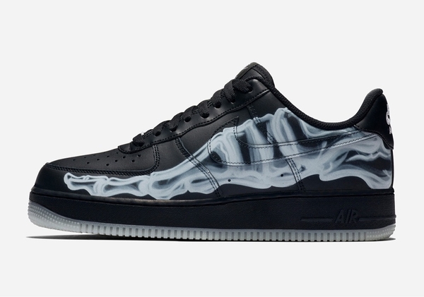 [BQ7541-001] M NIKE AIR FORCE 1 BLACK SKELETON