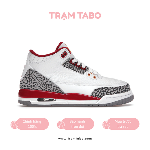 [398614-126] K AIR JORDAN 3 RETRO 'CARDINAL RED'