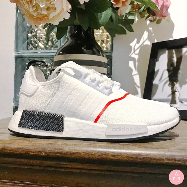 [EE5086] M ADIDAS NMD R1 WHITE SOLAR RED