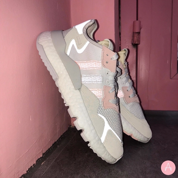 [EG9199] W ADIDAS NITE JOGGER WHITE PINK ORANGE