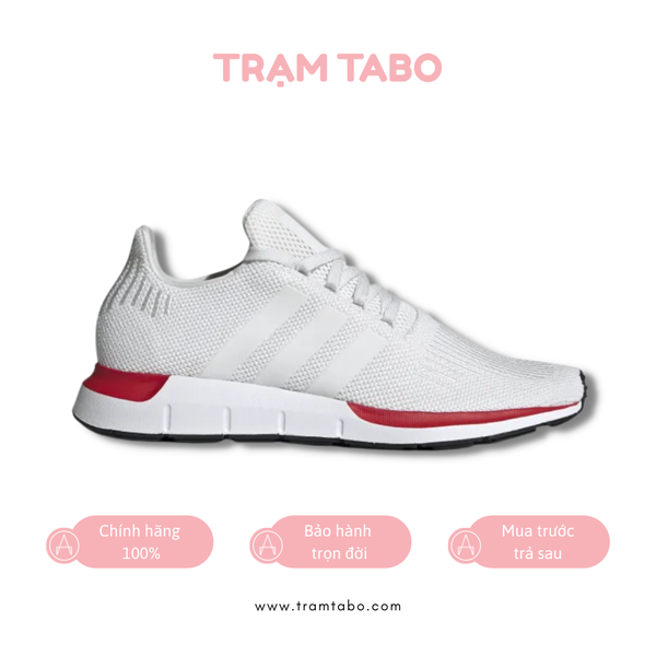 [B37725] M ADIDAS SWIFT RUN ALL WHITE