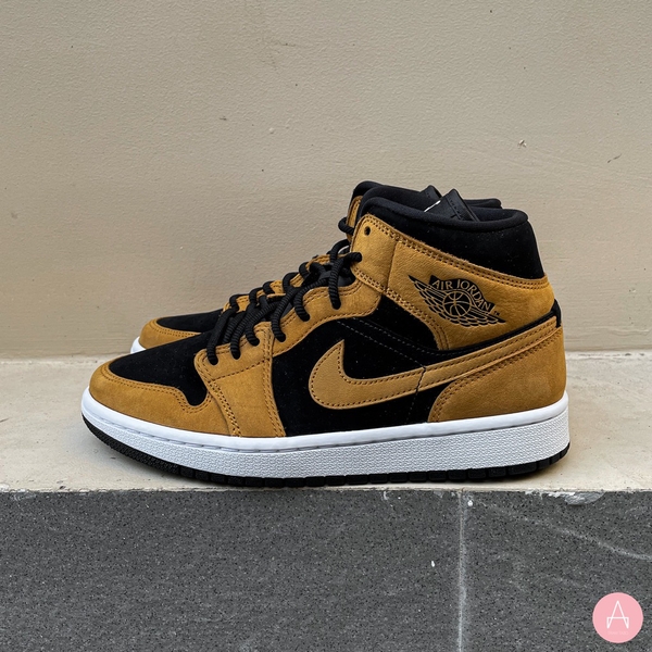 [DB5453-700] W AIR JORDAN 1 MID DESERT OCHRE/BLACK