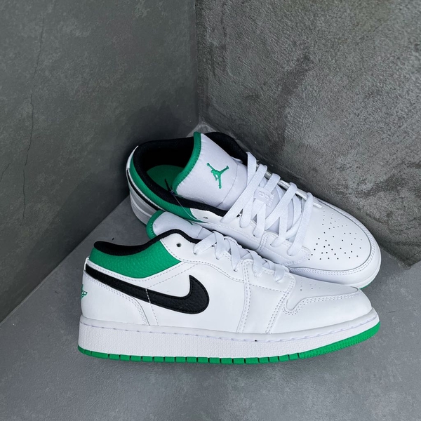 [553560-129] K AIR JORDAN 1 LOW ''WHITE STADIUM GREEN