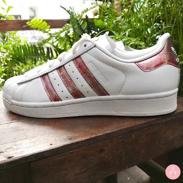 [DB2960] K ADIDAS SUPERSTAR CLEORA PINK WHITE