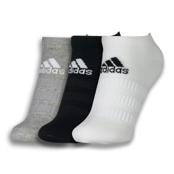 [DZ9407] ADIDAS SOCKS LIGHT LOW 6PP BLACK/GREY/WHITE