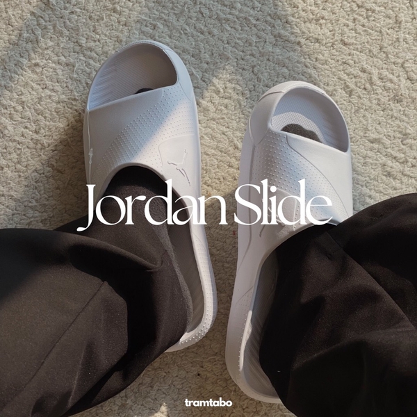 [DX5575-100] M JORDAN POST SLIDE ALL WHITE