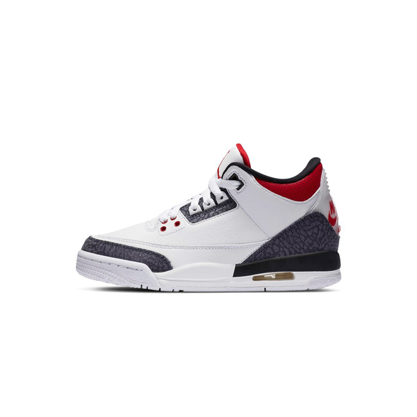 [CZ6634-100] K AIR JORDAN 3 RETRO SE WHITE/ FIRE RED-BLACK