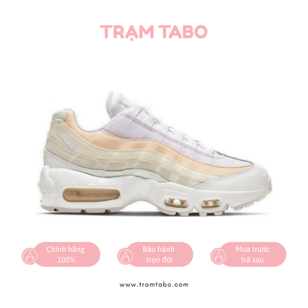 [CJ0624-100] W NIKE AIR MAX 95 WHITE/LIGHT TINT/VIOLET