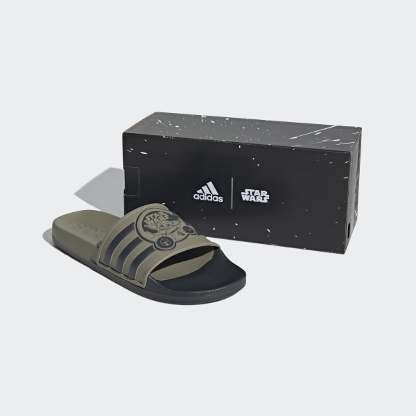 [GZ0070] M ADIDAS ADILETTE TND STAR WARS 'GREEN/BLACK'